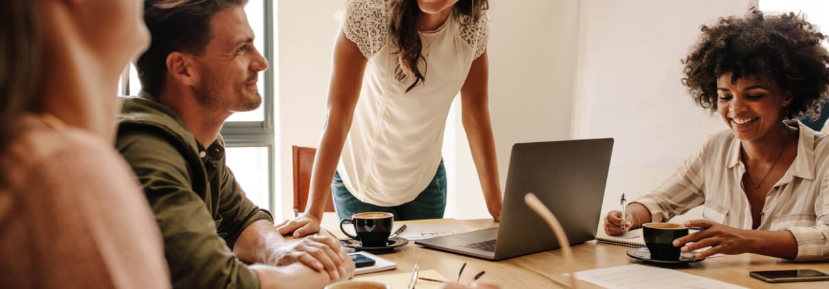 workplace with psychological safety and happy employees